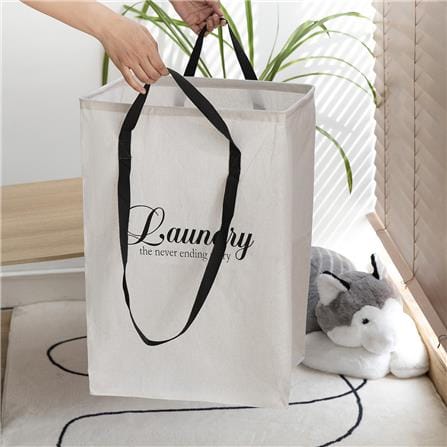 COSSY PLUS RECTANGLE PE LAUNDARY BAG CP-PE60RT WHITE