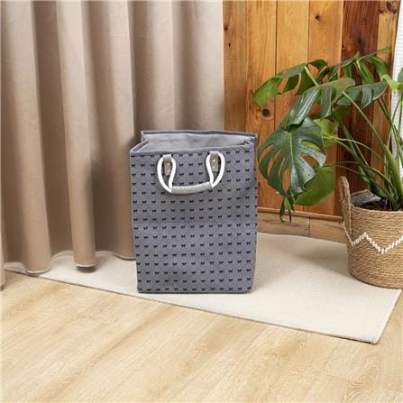 COSSY PLUS RECTANGLE EVA LAUNDARY BAG CP-EVA 45RT BUTTERFLY HANDLE GREY