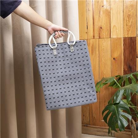 COSSY PLUS RECTANGLE EVA LAUNDARY BAG CP-EVA 45RT BUTTERFLY HANDLE GREY