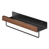 COSSY PLUS BATH RACK CP-YSMZ9857HE 30CM ALUMINUM WOOD BLACK
