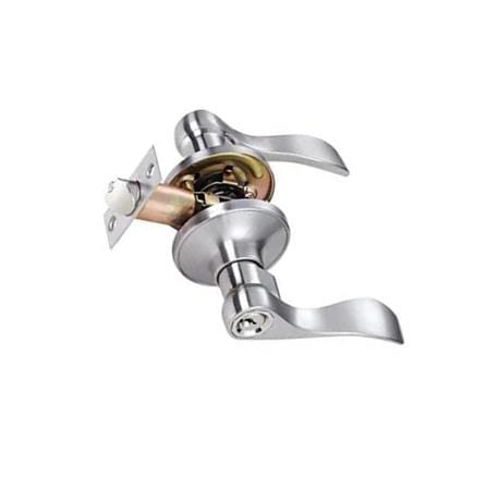 AZLE STAINLESS STEEL ENTRANCE LEVER 409 SILVER