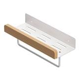 COSSY PLUS BATH RACK CP-YSMZ9870BA 30CM ALUMINUM+WOOD WHITE