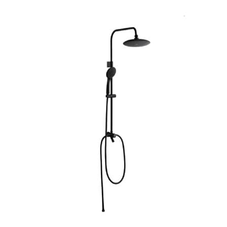 RUBINE SHOWER HEATER DC PUMP WITH RAIN SHOWER RWH-STE351D-RMPM PEWTER METALLIC