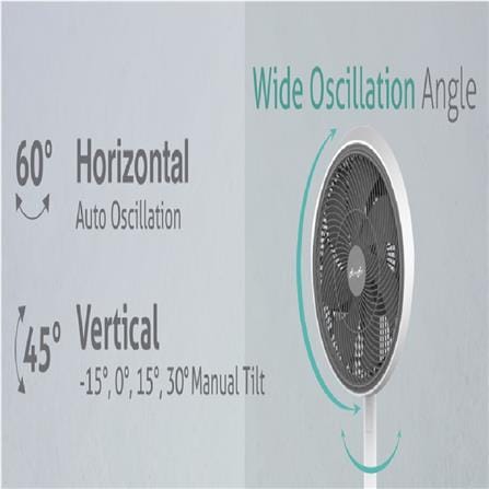 ALPHA AIR CIRCULATOR STAND FAN MOTTO SF B21/12 12" 58W 7BLADE