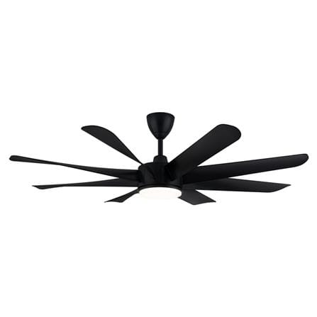 ALPHA CEILING FAN VANNUS VISTA LED 8-BLADE 60-INCH MATT BLACK