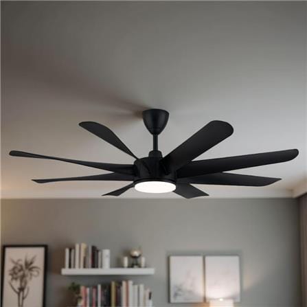 ALPHA CEILING FAN VANNUS VISTA LED 8-BLADE 60-INCH MATT BLACK
