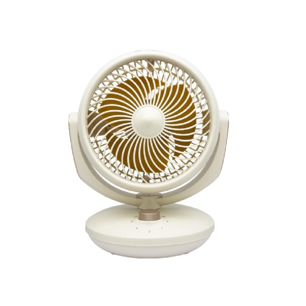 ALPHA AIR CIRCULATOR TABLE FAN MOTTO DT C11/6 6" 26W 3BLADE APRICOT