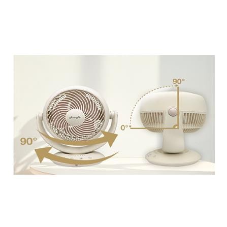 ALPHA AIR CIRCULATOR TABLE FAN MOTTO DT C12/7 7" 35W 3BLADE LATTE