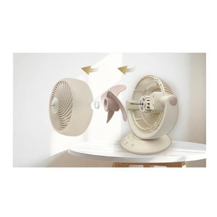 ALPHA AIR CIRCULATOR TABLE FAN MOTTO DT C12/7 7" 35W 3BLADE LATTE