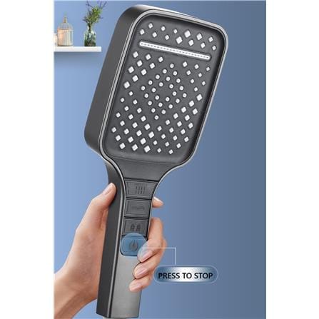 COSSY PLUS HAND SHOWER SET CP-HSS 3 MODE HIGH PRESSURE BLACK
