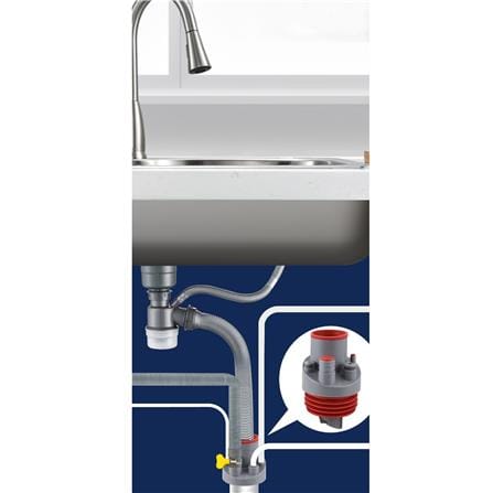 COSSY PLUS DRAIN CONNECTOR RED GREY