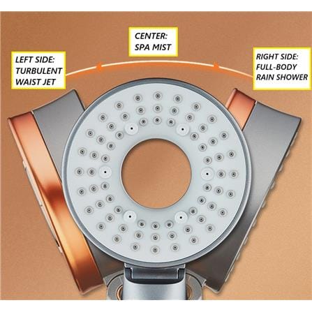 COSSY PLUS HAND SHOWER CP-DR TWO SIDE CHLORINE REMOVAL 3 MODE HIGH PRESSURE WITH 3 FILTER