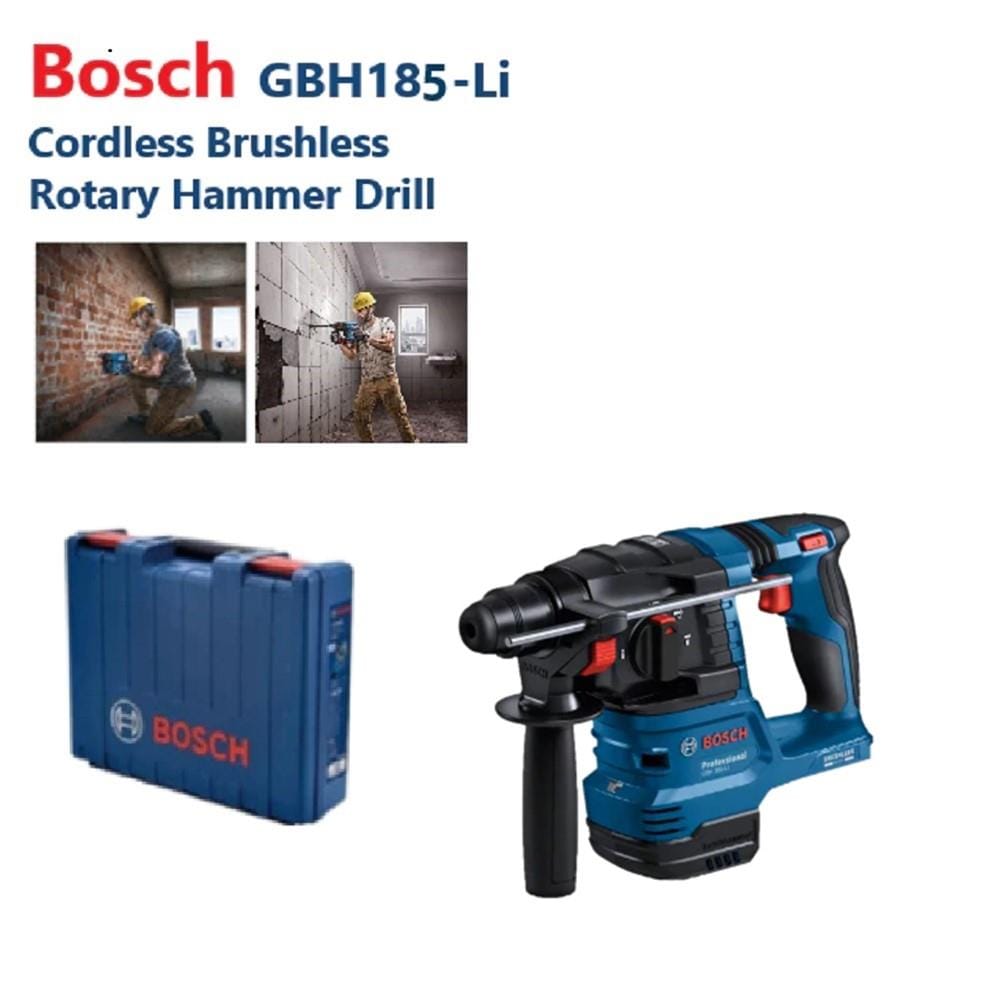 BOSCH 18V BRUSHLESS ROTARY HAMMER 24MM GBH185-LI (TOOL ONLY)