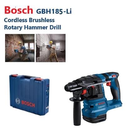 BOSCH 18V BRUSHLESS ROTARY HAMMER 24MM GBH185-LI (TOOL ONLY)