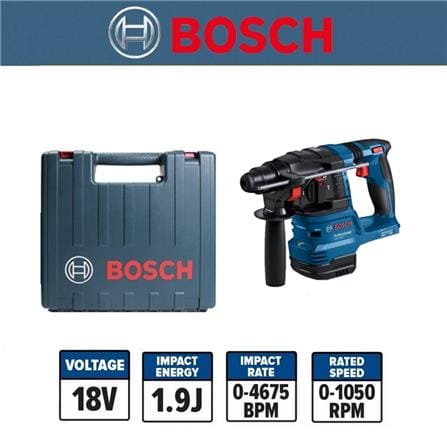 BOSCH 18V BRUSHLESS ROTARY HAMMER 24MM GBH185-LI (TOOL ONLY)