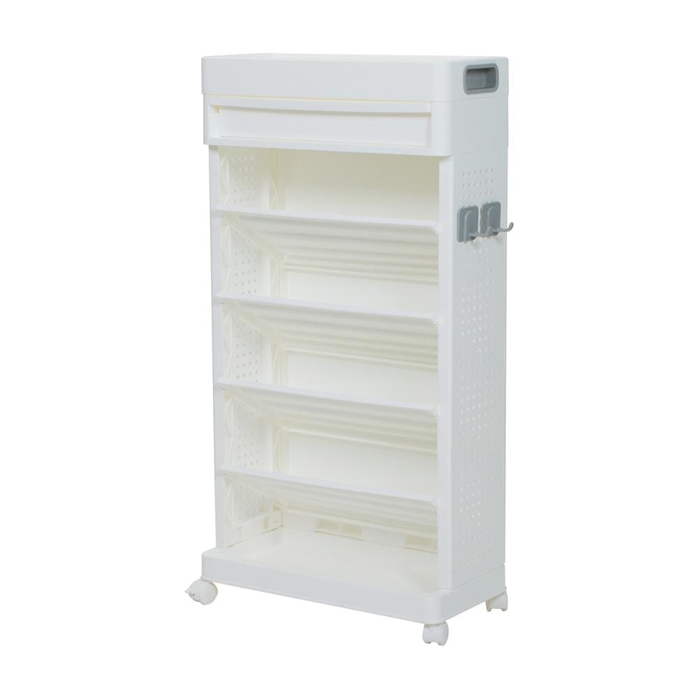 5-TIER BOOKSHELF STACKO TORI 40X18X77CM WHITE [EXCLUSIVE FROM HOMEPRO THAILAND]