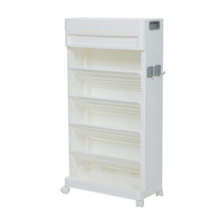 5-TIER BOOKSHELF STACKO TORI 40X18X77CM WHITE [EXCLUSIVE FROM HOMEPRO THAILAND]