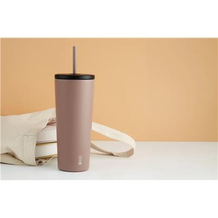 MONTIGO SENSE CUP 22OZ 650ML WITH STRAW LID, STONE GREY