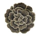 KECH PLACEMAT FLOWER SHAPE 38CM - BLACK/GOLD