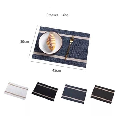 KECH PLACEMAT RECTANGLE 45X30CM - WHITE