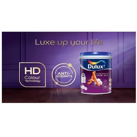 DULUX AMBIANCE PEARL GLO MID SHEEN HD COLOUR TECHNOLOGY 1L BASE D INTERIOR