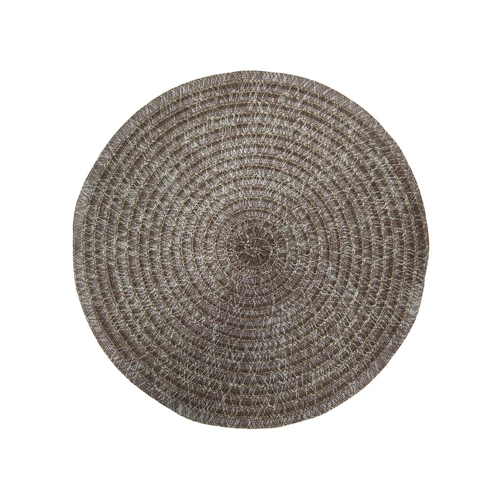 KECH PLACEMAT ROUND 38CM - DARK BROWN