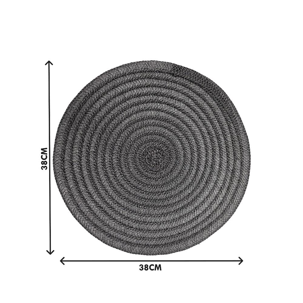KECH PLACEMAT ROUND 38CM - DARK BROWN