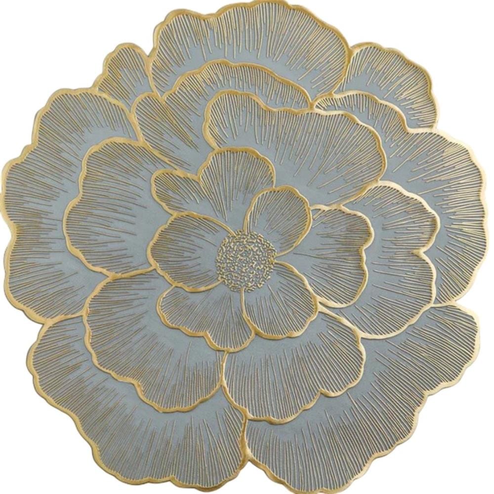KECH PLACEMAT FLOWER SHAPE 38CM -BLUE/GOLD