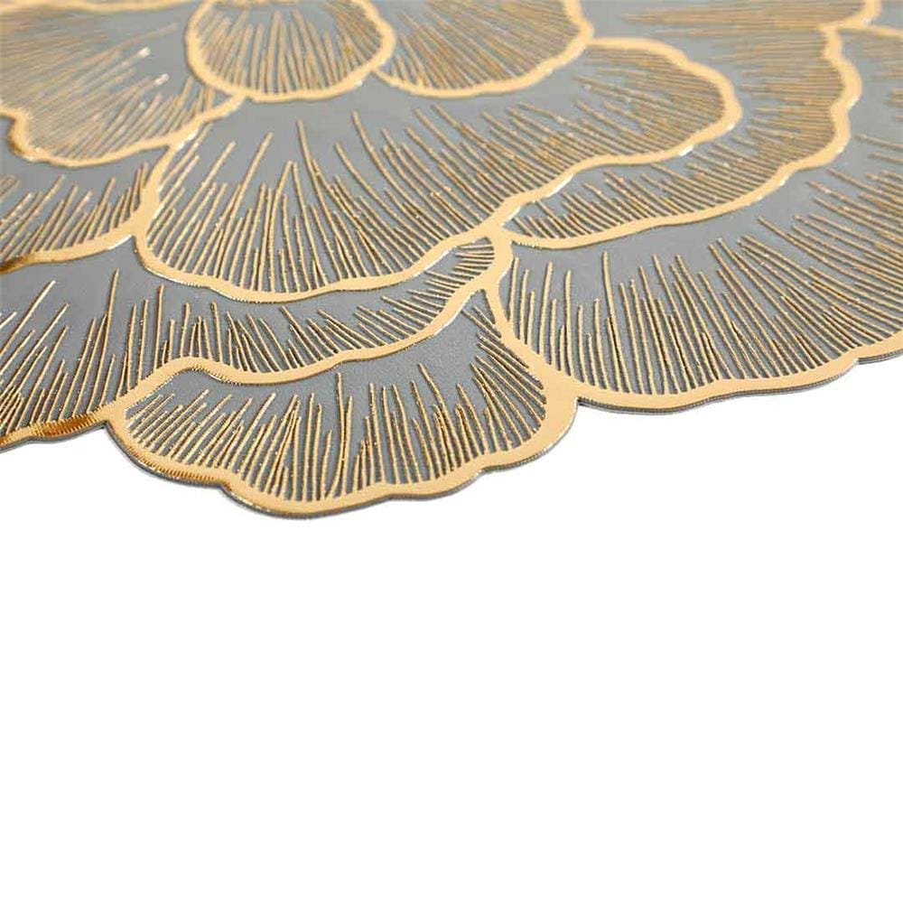 KECH PLACEMAT FLOWER SHAPE 38CM -BLUE/GOLD