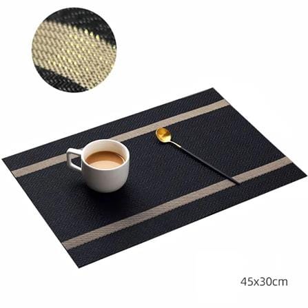 KECH PLACEMAT RECTANGLE 45X30CM - BLACK