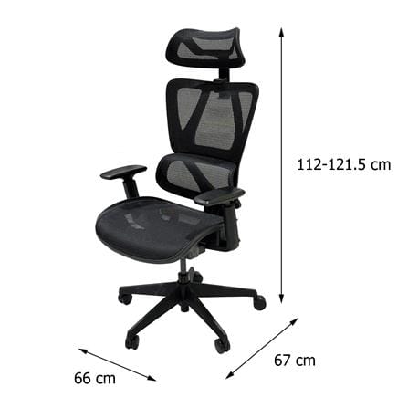 OFFICE CHAIR FURDINI ASTRO MC-1151E NET BLACK [EXCLUSIVE FROM HOMEPRO THAILAND]