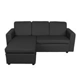 3-SEATER L-SHAPED SOFA FURDINI RALPHS BLACK [EXCLUSIVE FROM HOMEPRO THAILAND]