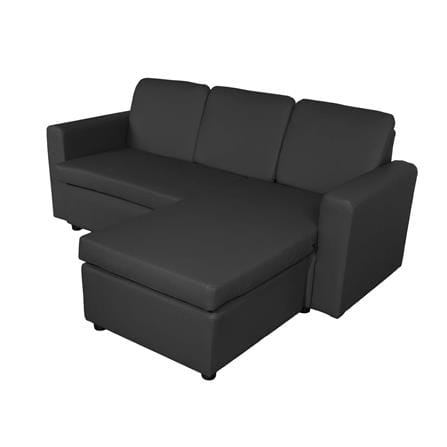 3-SEATER L-SHAPED SOFA FURDINI RALPHS BLACK [EXCLUSIVE FROM HOMEPRO THAILAND]