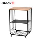 3-TIER SHELVING UNIT STACKO URBAN 37.5X28.5X54.7CM BLACK [EXCLUSIVE FROM HOMEPRO THAILAND]
