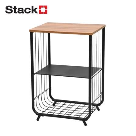 3-TIER SHELVING UNIT STACKO URBAN 37.5X28.5X54.7CM BLACK [EXCLUSIVE FROM HOMEPRO THAILAND]