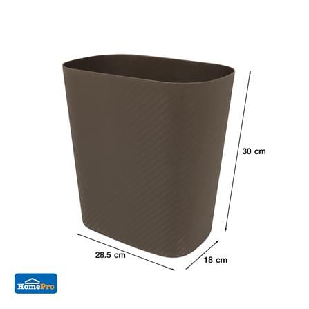 RECTANGULAR DUSTBIN ACCO KEVLAR 11L BROWN