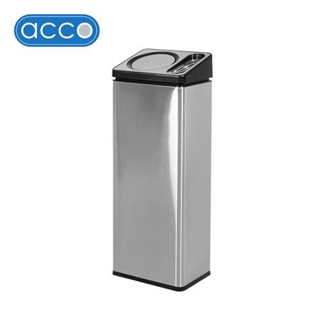 RECTANGULAR DUSTBIN WITH ASHTRAY ACCO 30L GREY [EXCLUSIVE FROM HOMEPRO THAILAND]