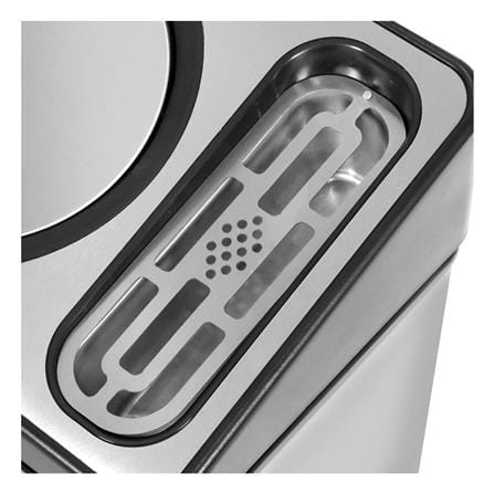 RECTANGULAR DUSTBIN WITH ASHTRAY ACCO 30L GREY [EXCLUSIVE FROM HOMEPRO THAILAND]
