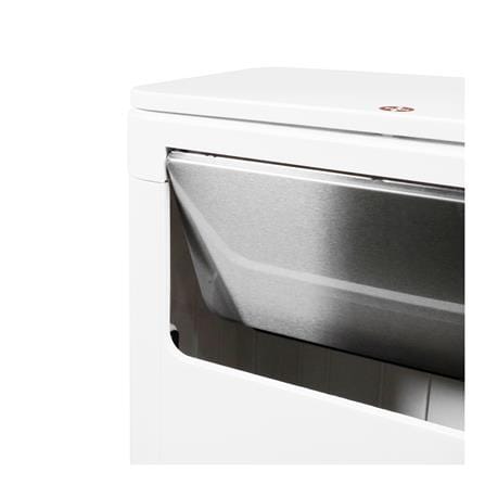 RECTANGULAR DUSTBIN WITH SWING LID ACCO 25L WHITE
