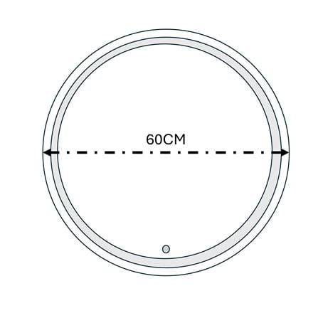 MOYA LED MIRROR GLC RD60NIS-TSLED D 3-COLOR ROUND