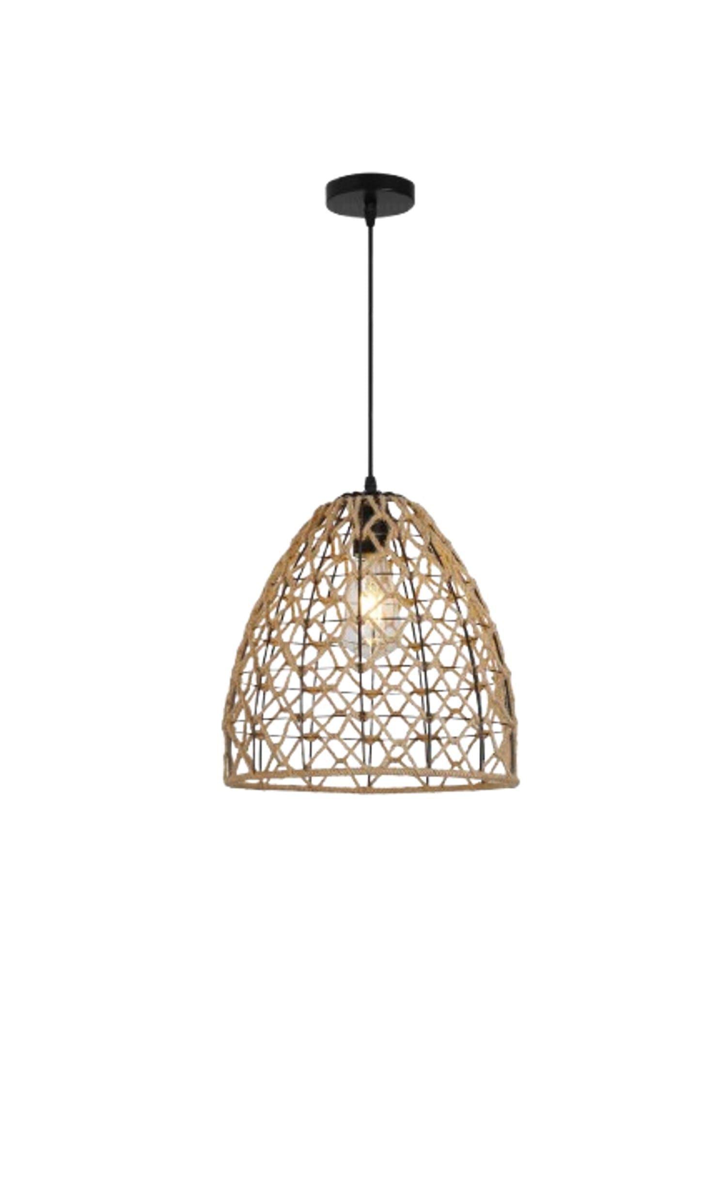 BRIGHT OBJECTIVE PENDANT LAMP 14070-1P-LB 300MM E27 LIGHT BROWN