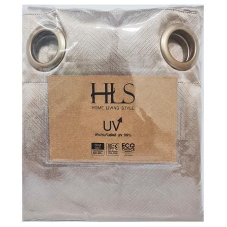 HOME LIVING STYLE CURTAIN EYELET HENDRIX 150X180CM GOLD