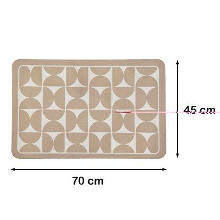 HOME LIVING STYLE RUG PU MONY 45X70CM BROWN