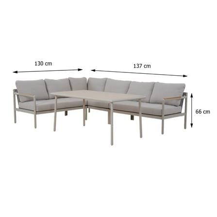 5-SEAT PATIO SET SPRING CAVAN GREY [EXCLUSIVE FROM HOMEPRO THAILAND]