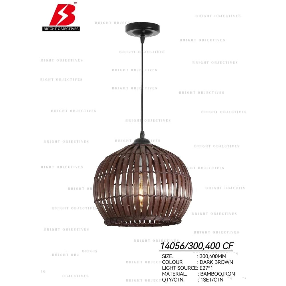 BRIGHT OBJECTIVE PENDANT LAMP 14056 CF 300MM E27