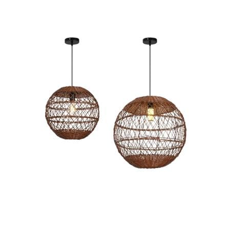 BRIGHT OBJECTIVE PENDANT LAMP 14076 DB 480MM E27 DARK BROWN