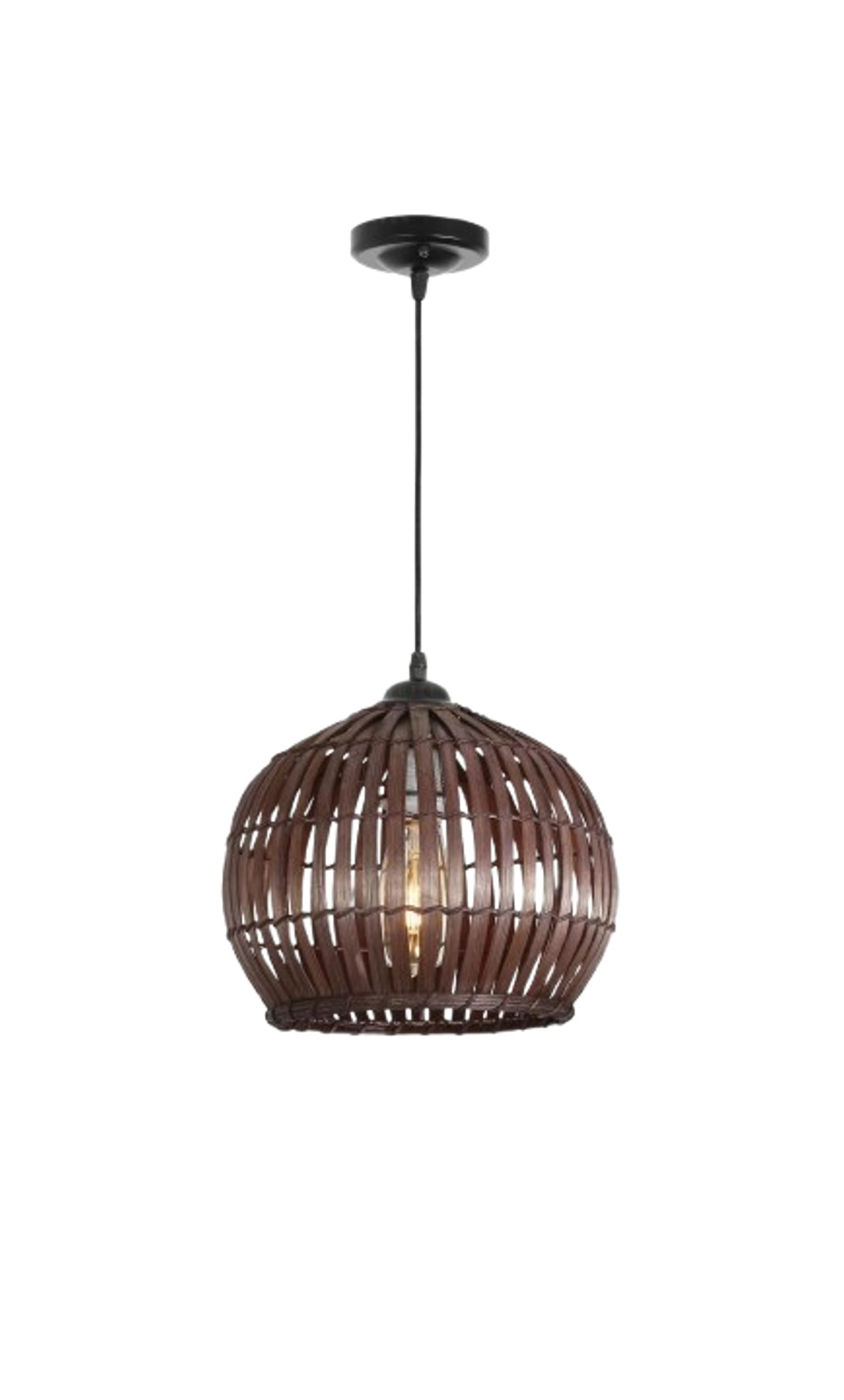 BRIGHT OBJECTIVE PENDANT LAMP 14056 CF 400MM E27 DARK BROWN