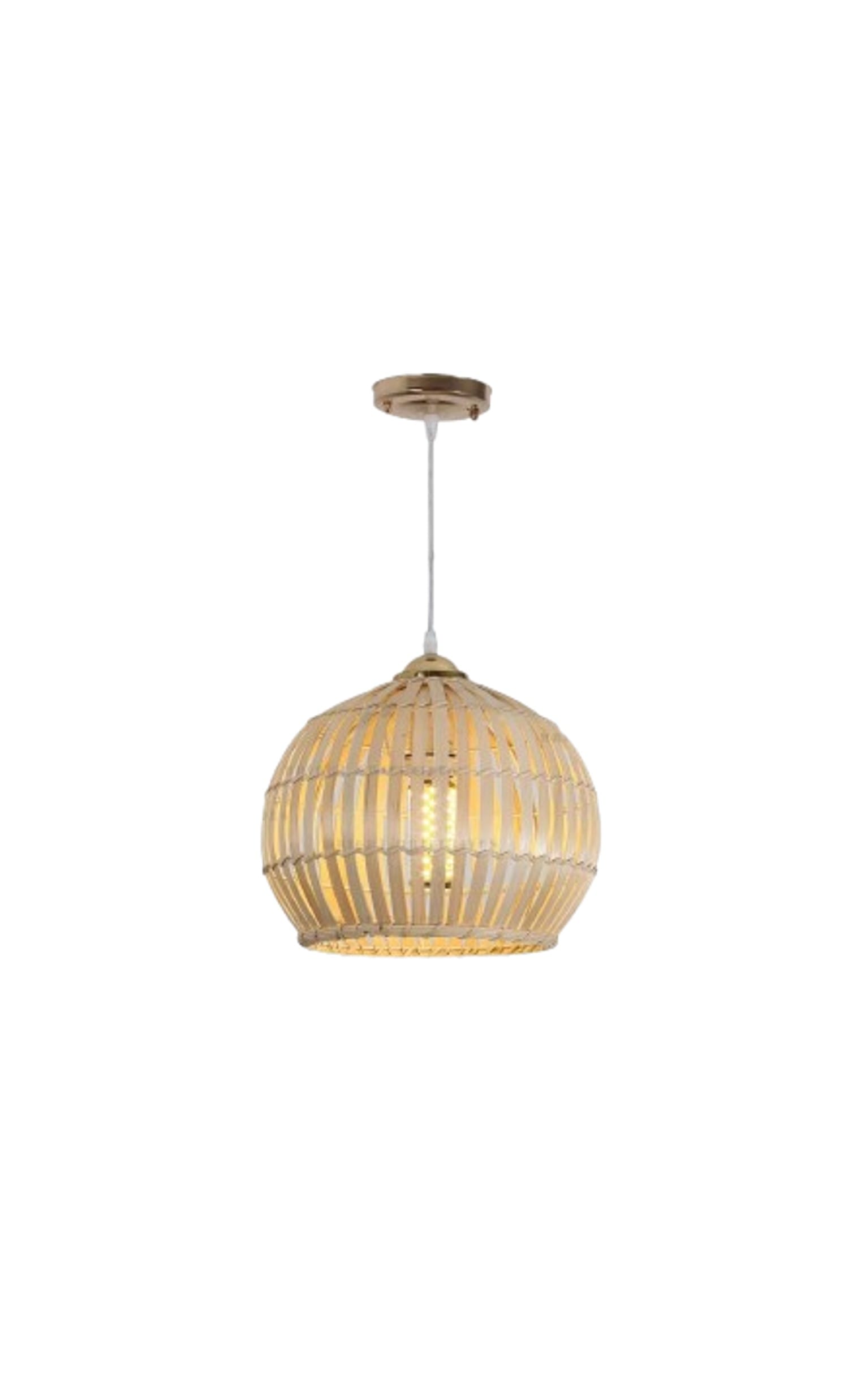 BRIGHT OBJECTIVE PENDANT LAMP 14056 BW 400MM E27 LIGHT BROWN