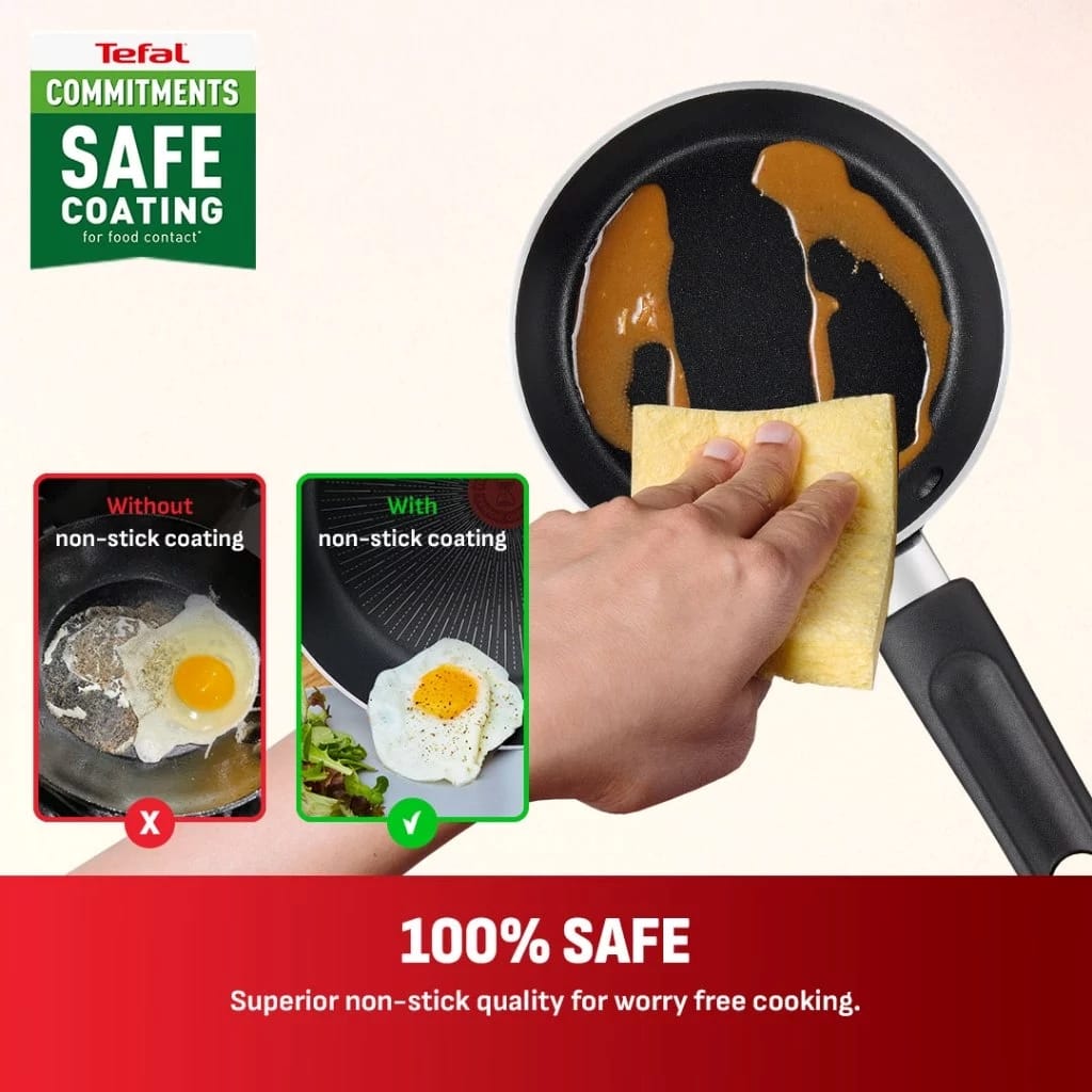 TEFAL SUPERCOOK EGGPAN 12CM-B45900 BLACK