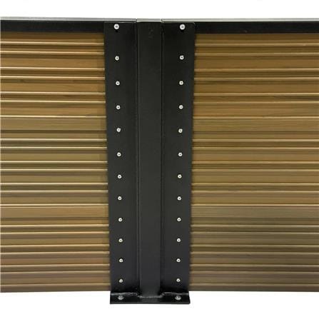 SUNSHIELD PRIVACY FENCE SET-B 200X60CM WALNUT